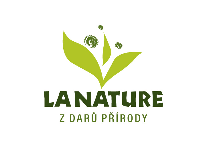 Design etiket a designu loga LA NATURE pro výrobce sirupů.